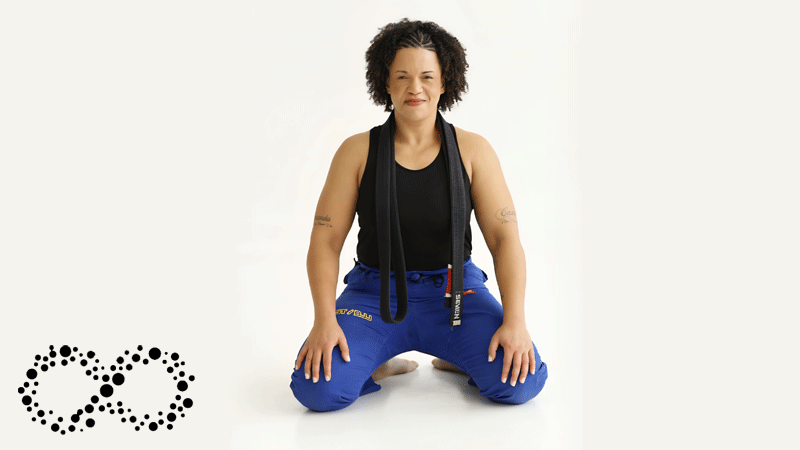 Imagem de Paula Figueiredo a fundadora e instrutura da marca portuguesa ACADEMIA DE JIUJITSU OCUPACIONAL - POR PAULA FIGUEIREDO®.