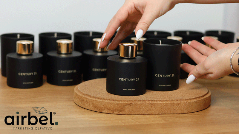 Velas e Perfumes da Airbel feitos à medida para a marca Century 21