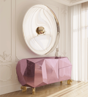 Aparador Diamond Amethyst da marca portuguesa de mobiliário Boca do Lobo.