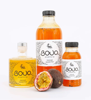 BOUA® Passion Fruit Essence is a 14% ABV alcoholic concentrate for preparing sangria, proudly made in Portugal.