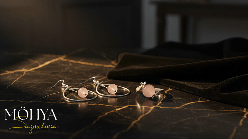 Conjunto PRÏNCIPESSA da marca portuguesa MÖHYA Signature, uma referência profundamente enraizada na cultura portuguesa: os icónicos brincos à princesa da ourivesaria tradicional.