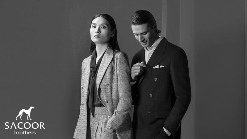 Coleção "Office Essentials | Chapter 1" da marca portuguesa Sacoor Brothers que se foca em vestuário profissional com cortes clássicos e texturas vintage.