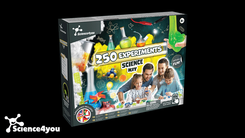 Kit de Ciências com 250 Experiências da marca portuguesa Science4you.