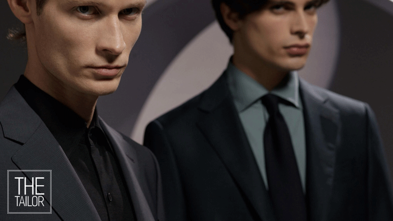 dois homens jovens vestidos de forma elegante